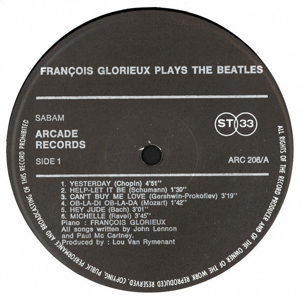 François Glorieux : François Glorieux Plays The Beatles (LP, Album)