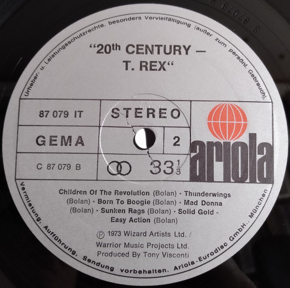 T. Rex : 20th Century (LP, Comp, Gat)