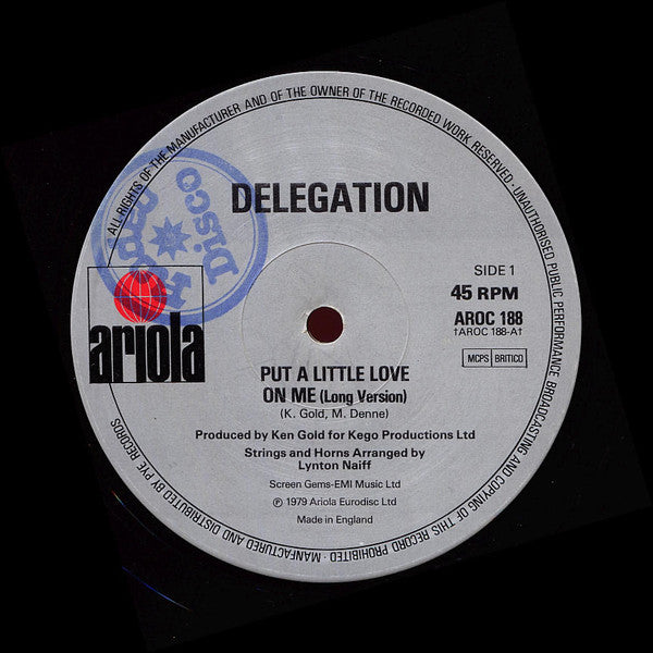 Delegation : Put A Little Love On Me (12")