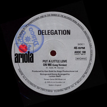 Delegation : Put A Little Love On Me (12")