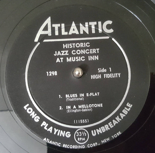 Various : Historic Jazz Concert At Music Inn (LP, Album, Mono)