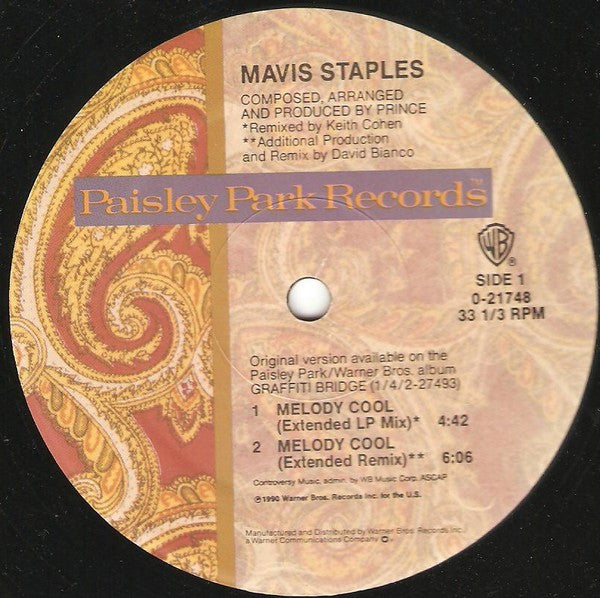 Mavis Staples : Melody Cool (12", Maxi)