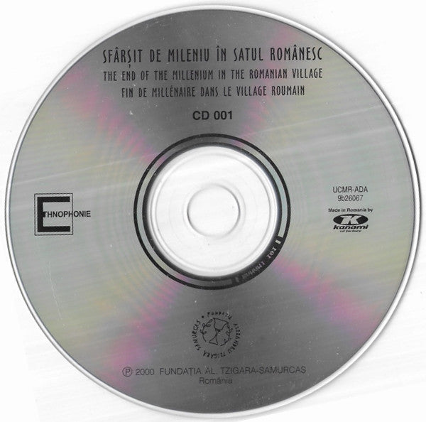 Various : Sfârșit De Mileniu În Satul Românesc / The End Of The Millenium In The Romanian Village / Fin De Millénaire Dans Le Village Roumain (CD, Album)