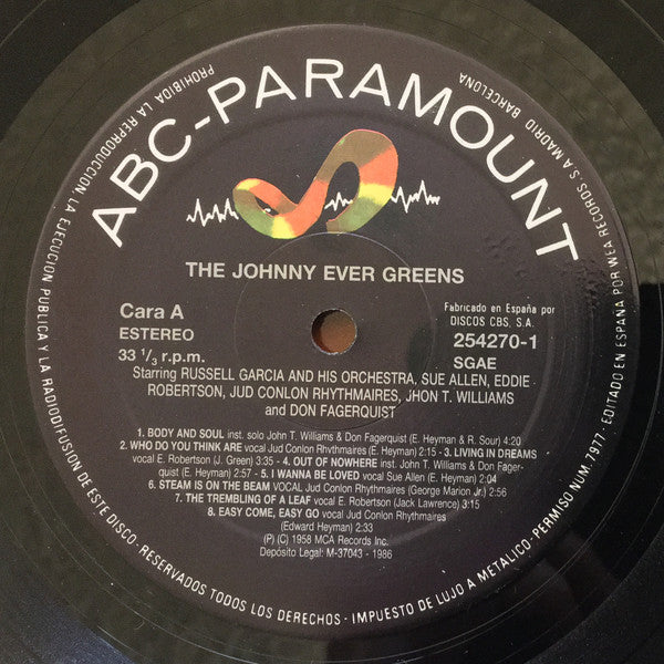 Russell Garcia : The Johnny Evergreens (LP, Album, RE)