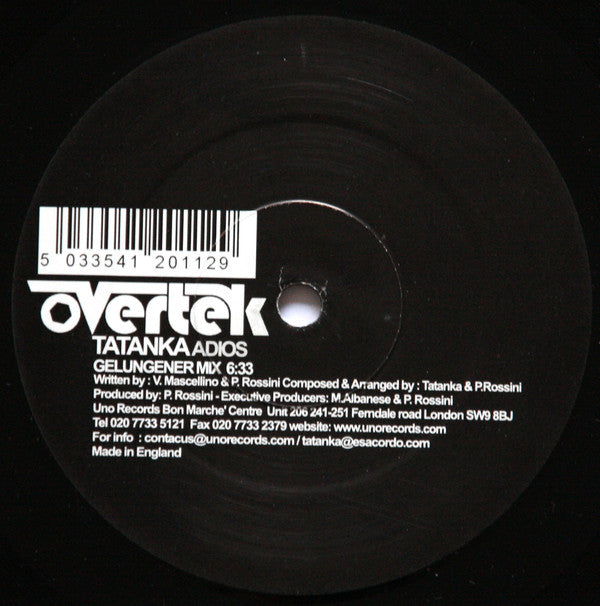 Tatanka : Adios (12")