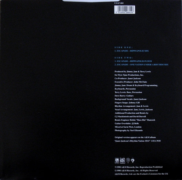 Janet Jackson : Escapade - Remixes (12")
