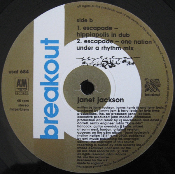 Janet Jackson : Escapade - Remixes (12")