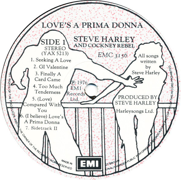 Steve Harley And Cockney Rebel* : Love's A Prima Donna (LP, Album)
