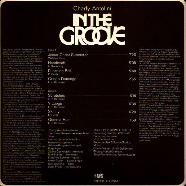 Charly Antolini : In The Groove (LP, Album, Gat)