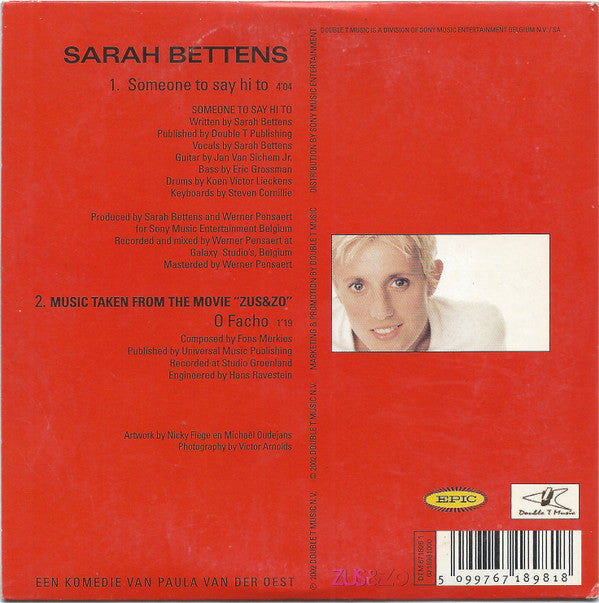 Sarah Bettens : Someone To Say Hi To (CD, Single)