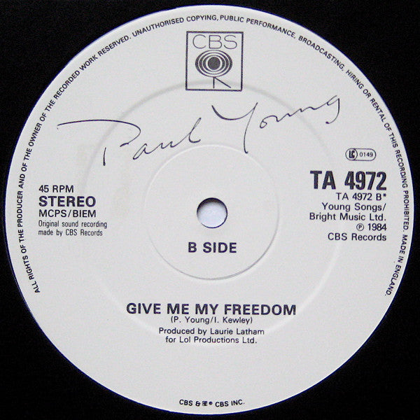 Paul Young : Everything Must Change (Special Extended Mix) (12", Single)