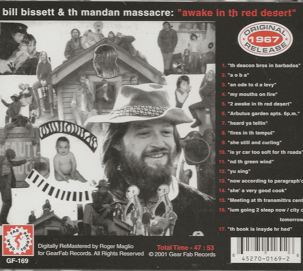 Bill Bissett & Th Mandan Massacre : Awake In Th Red Desert (CD, Album, RE)