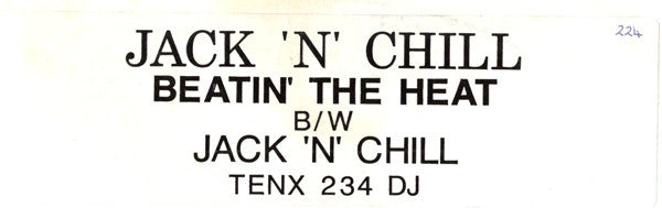 Jack 'N' Chill : Beatin' The Heat / Jack 'N' Chill (12", Promo)