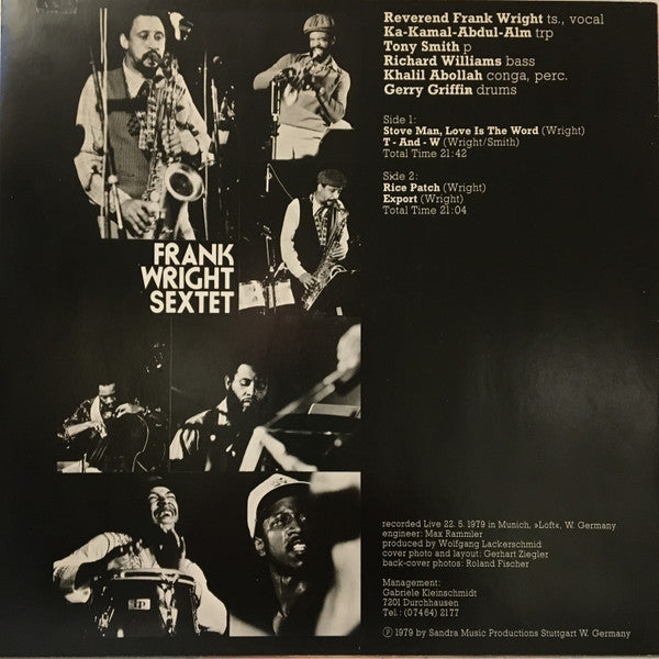 Frank Wright Sextet : Stove Man, Love Is The Word (LP, Album)