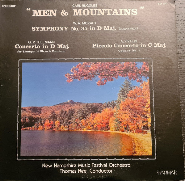 Carl Ruggles, Wolfgang Amadeus Mozart, Georg Philipp Telemann, Antonio Vivaldi, New Hampshire Music Festival Orchestra, Thomas Nee : Men & Mountains (LP, Album, New)