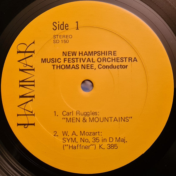 Carl Ruggles, Wolfgang Amadeus Mozart, Georg Philipp Telemann, Antonio Vivaldi, New Hampshire Music Festival Orchestra, Thomas Nee : Men & Mountains (LP, Album, New)