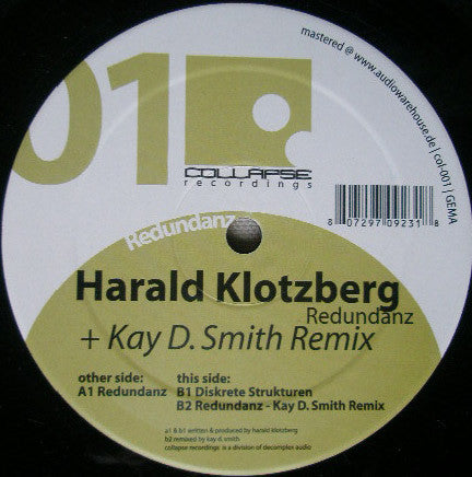 Harald Klotzberg : Redundanz (12")