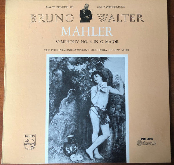 Gustav Mahler, Bruno Walter, Philharmonic-Symphony Orchestra Of New York : Symphonie Nr. 4 G-Dur (LP, Mono)