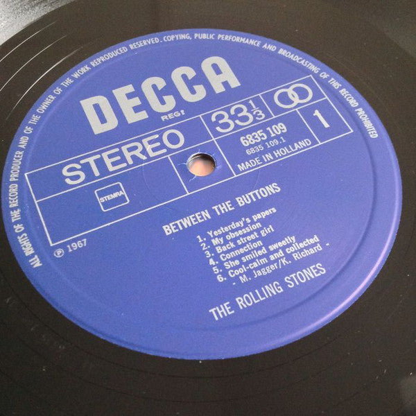 The Rolling Stones : Between The Buttons (LP, Album, RE)