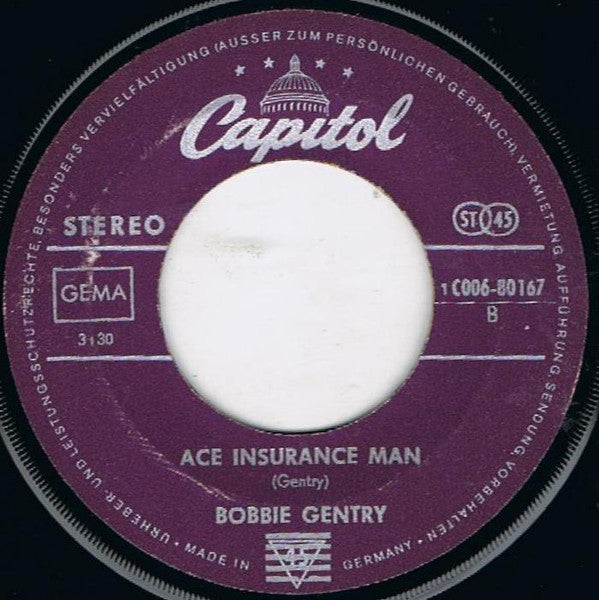 Bobbie Gentry : I'll Never Fall In Love Again / Ace Insurance Man (7", Single)