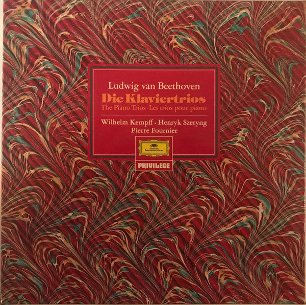 Ludwig van Beethoven - Wilhelm Kempff, Henryk Szeryng, Pierre Fournier : Die Klaviertrios (4xLP + Box, Comp)