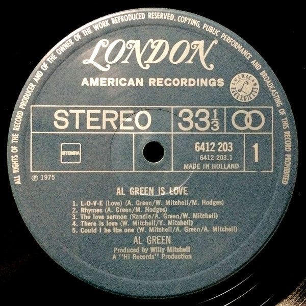 Al Green : Al Green Is Love (LP, Album)