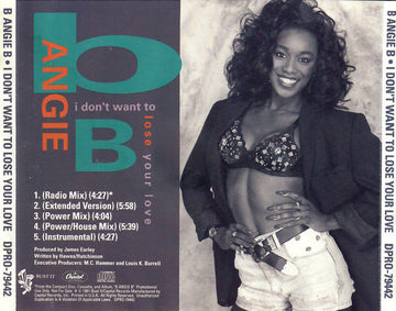 B Angie B : I Don't Want To Lose Your Love (CD, Maxi, Promo)