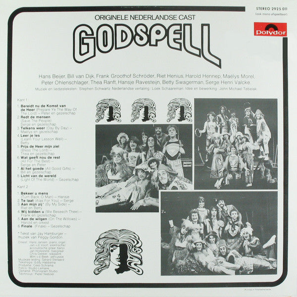 Originele Nederlandse Cast Godspell : Godspell (LP, Album)