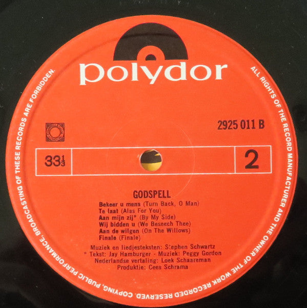 Originele Nederlandse Cast Godspell : Godspell (LP, Album)