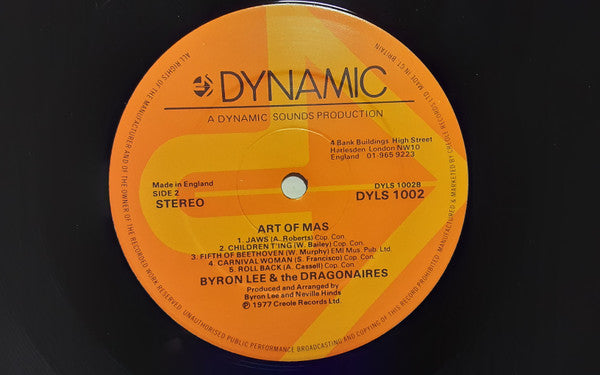 Byron Lee And The Dragonaires : Art Of Mas (LP, Album, Gat)