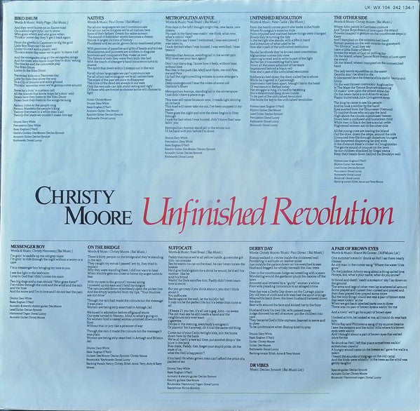 Christy Moore : Unfinished Revolution (LP, Album)