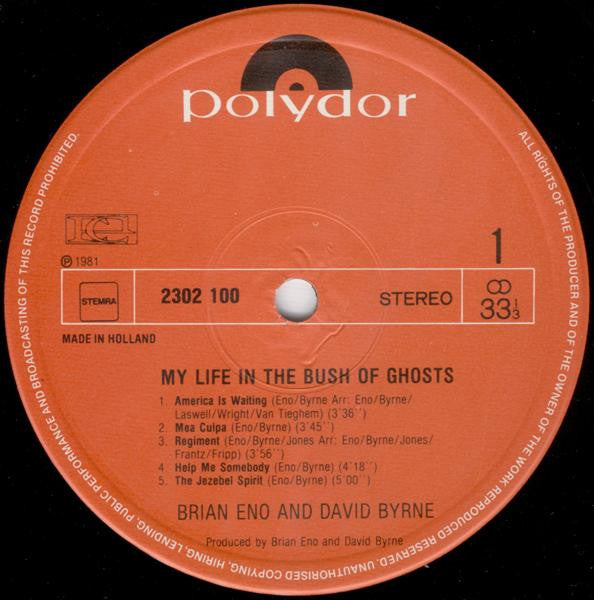 Brian Eno - David Byrne : My Life In The Bush Of Ghosts (LP, Album, Pol)