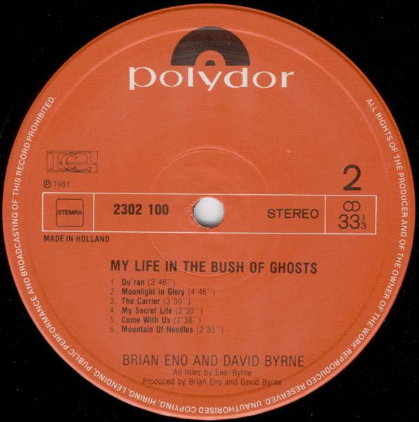 Brian Eno - David Byrne : My Life In The Bush Of Ghosts (LP, Album, Pol)