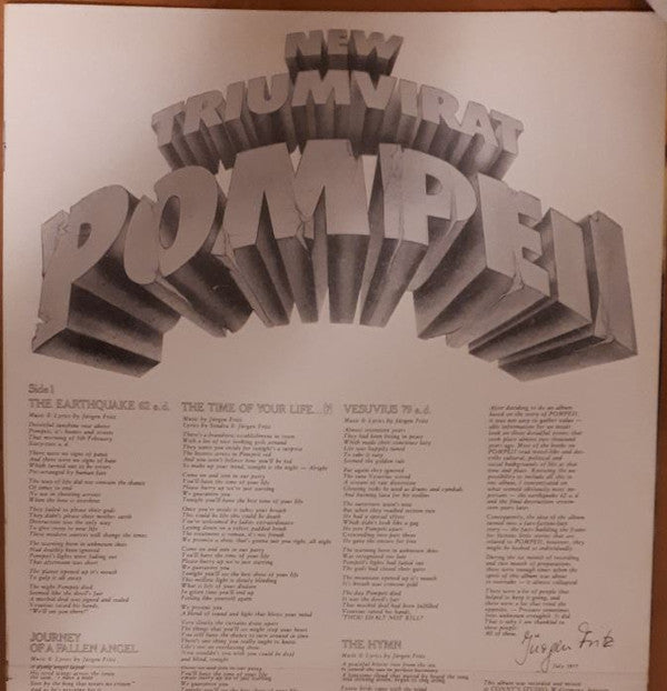 Triumvirat : Pompeii (LP, Album, Gat)