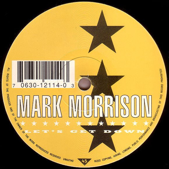 Mark Morrison : Let's Get Down (12")