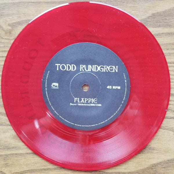 Todd Rundgren : Flappie (7", S/Sided, Single, Etch, Red)