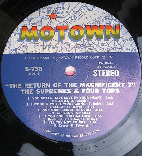 The Supremes & Four Tops : The Return Of The Magnificent Seven (LP, Album)