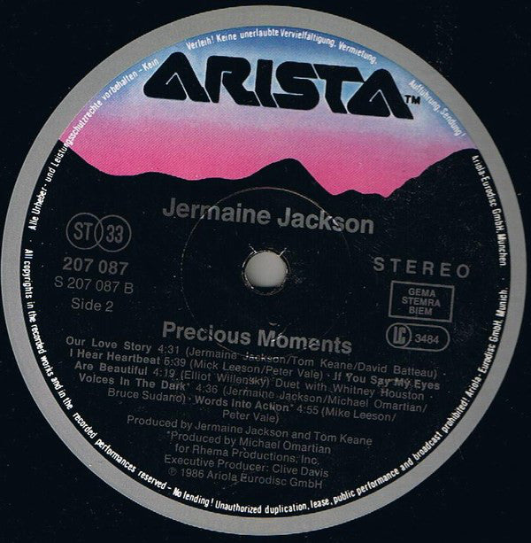 Jermaine Jackson : Precious Moments (LP, Album)