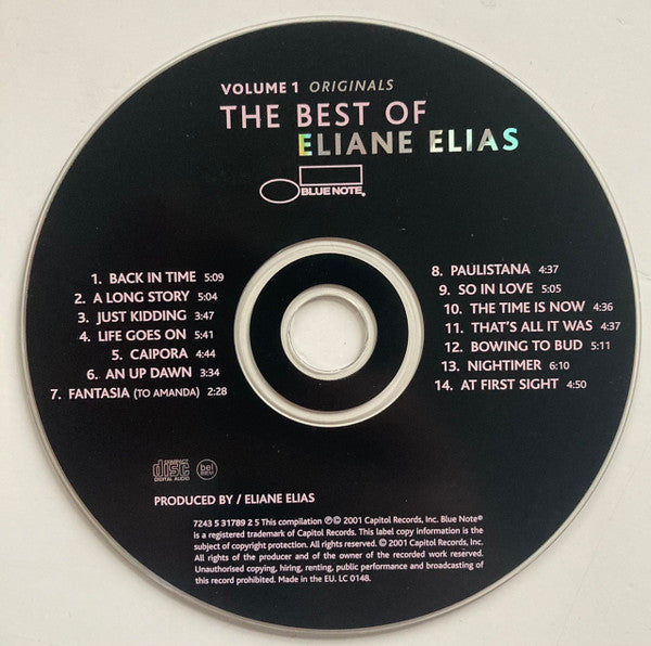 Eliane Elias : The Best Of Vol. 1 Originals (CD, Comp)