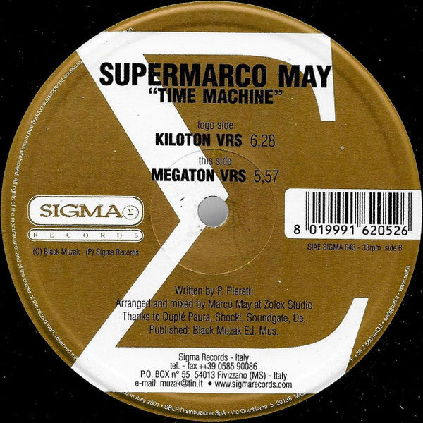 Supermarco May : Time Machine (12")