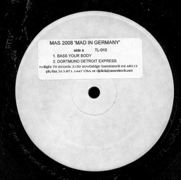 MAS 2008 : Mad In Germany (12", W/Lbl)
