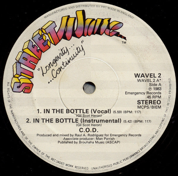 C.O.D. : In The Bottle (12")