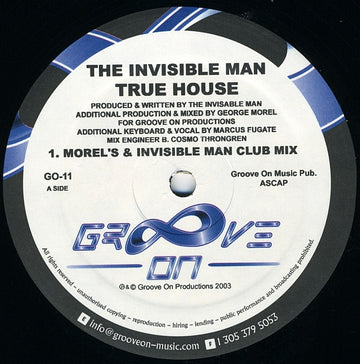 The Invisible Man (3) : True House (12")