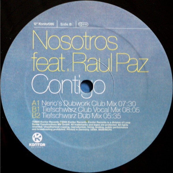 Nosotros Feat. Raul Paz : Contigo (12")