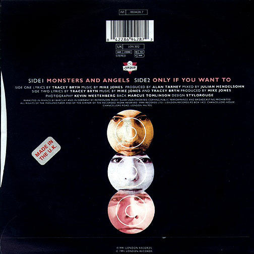 Voice Of The Beehive : Monsters And Angels (7", Single, Sil)