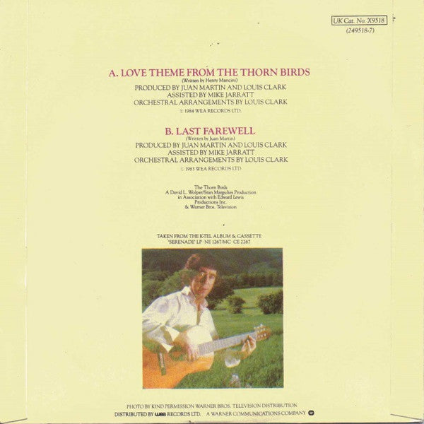 Juan Martin With Royal Philharmonic Orchestra : Love Theme From The Thorn Birds (7", Single, Pap)
