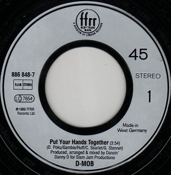 D Mob : Put Your Hands Together (7", Single)