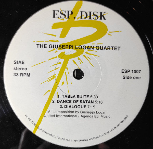 The Giuseppi Logan Quartet : The Giuseppi Logan Quartet (LP, Album)