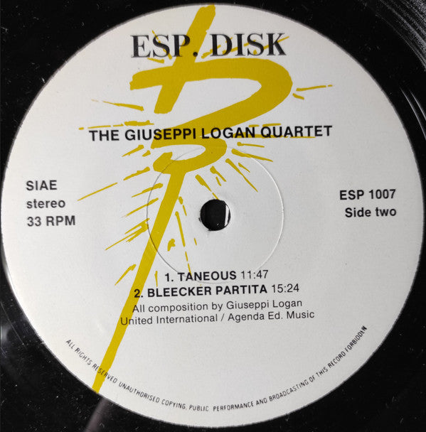 The Giuseppi Logan Quartet : The Giuseppi Logan Quartet (LP, Album)