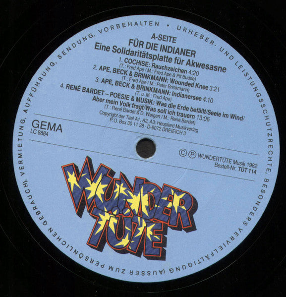 Various : Für Die Indianer (LP, Comp)